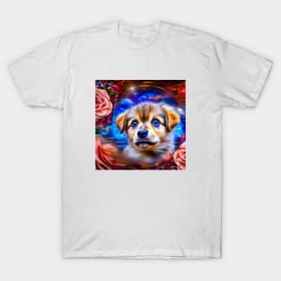 Blue-eyed Cute Puppy T-Shirt